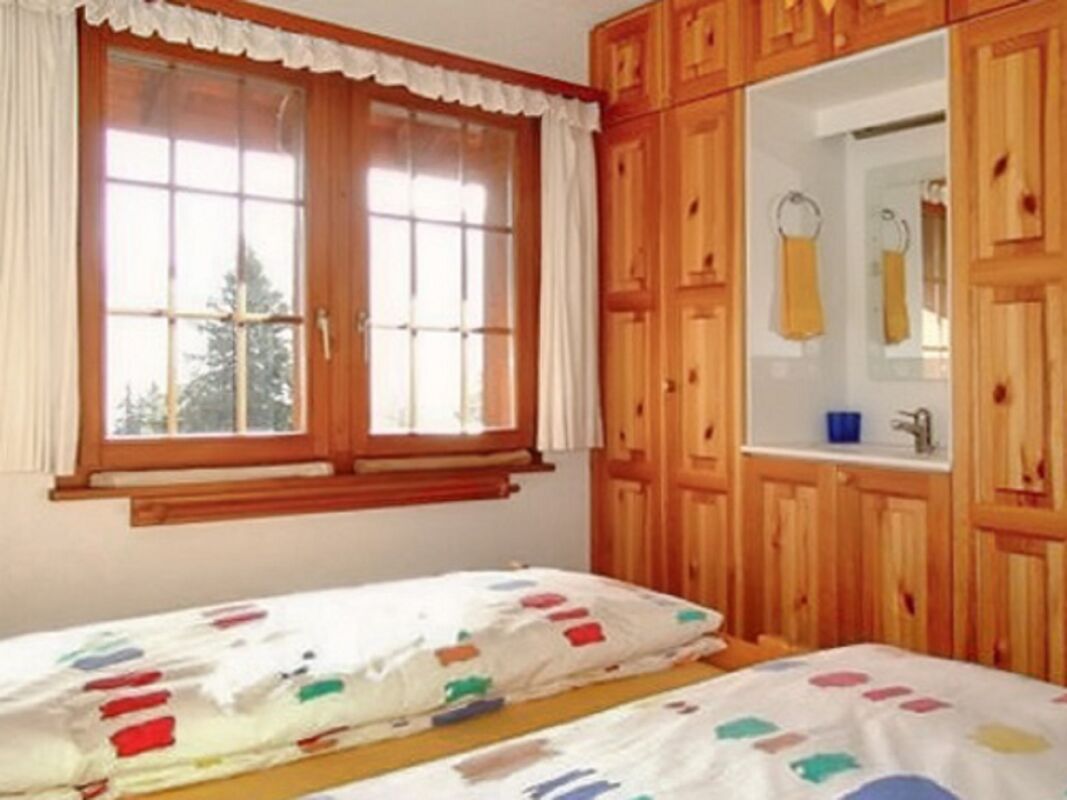 Schlafzimmer Ferienwohnung Bellwald