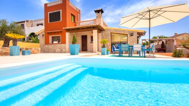 Villa 1 km vom Strand entfernt für 6 Pers. mit Schwimmbad in Llucmajor