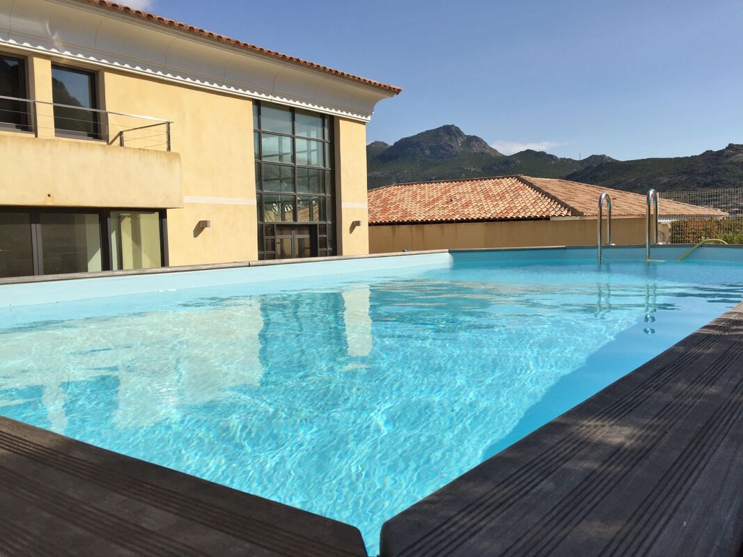 Swimming pool view Villa Calvi