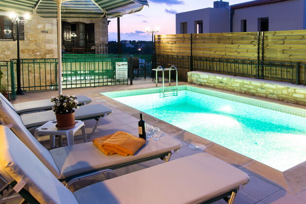 Villa 2 km vom Strand entfernt für 6 Pers. mit Schwimmbad in Rethymno