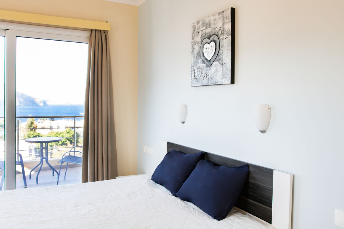 Schlafzimmer Ferienwohnung Karpathos