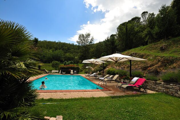 Wohnung für 4 Pers. mit Zugang zum Pool und Garten in Lisciano Niccone