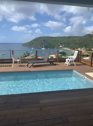 Maison pour 8 pers. avec piscine et vue sur la mer à Les Anses-d'Arlet