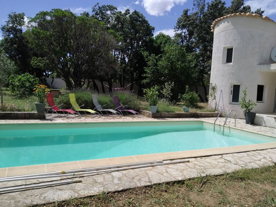 Vista sulla piscina Villa Saint-Siffret