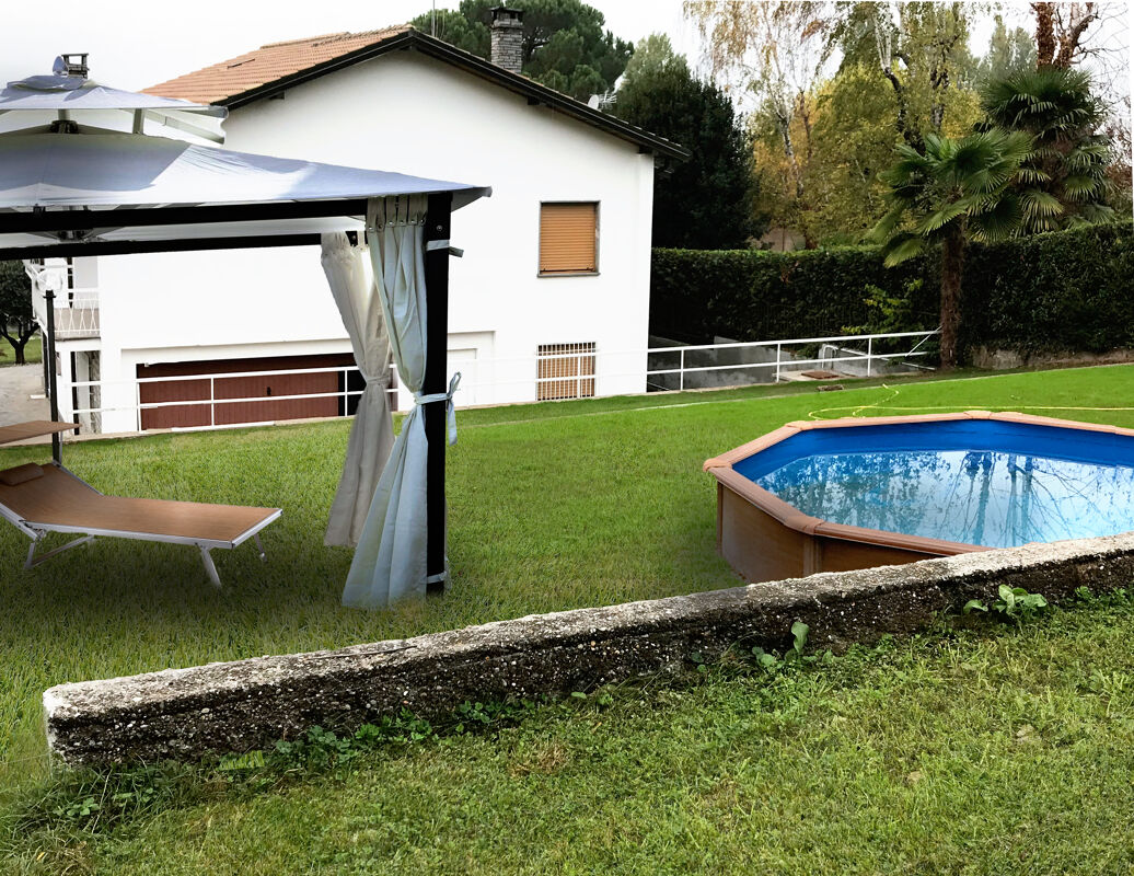 Swimming pool view Villa Ranco, Lombardy