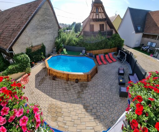 Appartement for 6 ppl. with shared pool and terrace at Biesheim