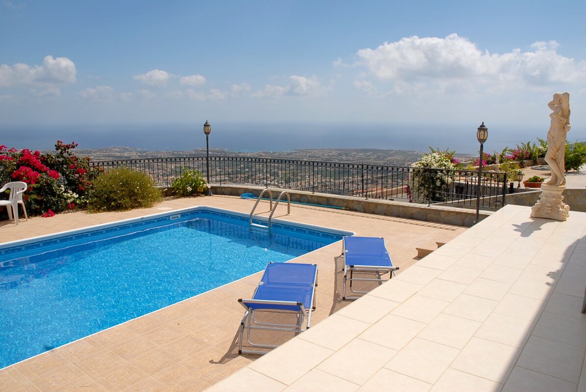 Swimming pool view Villa Peyia