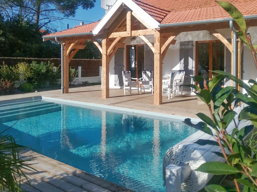 Vue sur piscine Villa Soulac-sur-Mer