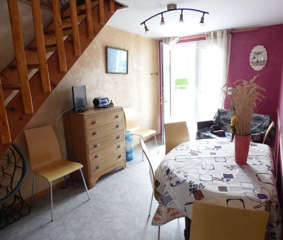 Living room Apartment Montmartin-sur-Mer