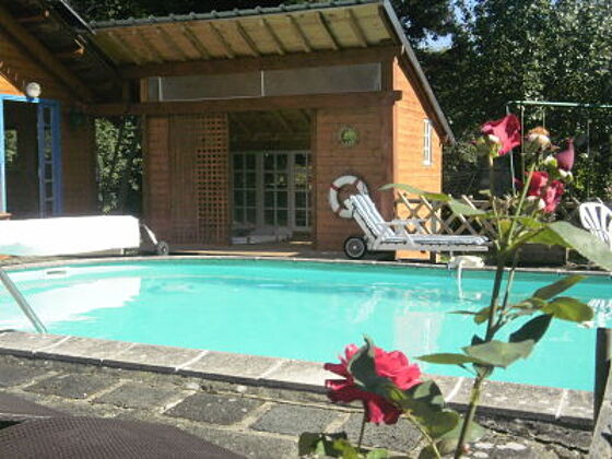 Appartement for 3 ppl. with shared pool, garden and terrace at Olby