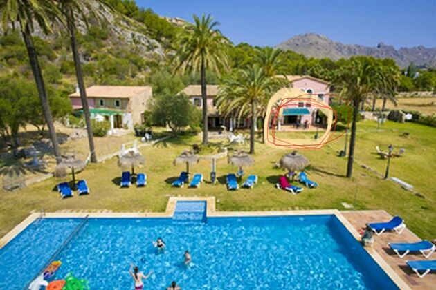 Appartamento per 6 pers. con accesso piscina e giardino a Pollença