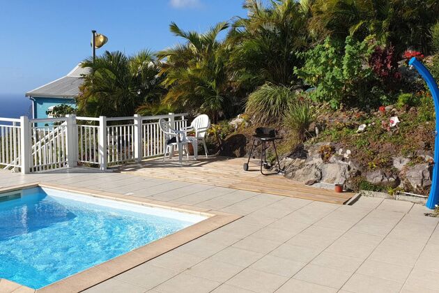 Villa für 6 Pers. mit Schwimmbad, Meerblick und Terrasse in Le Diamant
