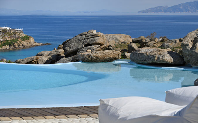 Villa à 800 m de la plage pour 12 pers. avec piscine à Platis Gialos