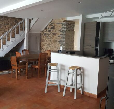 House for 4 ppl. with shared pool, garden and terrace at La Porcherie