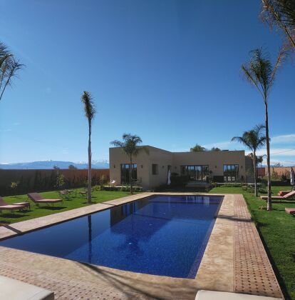 Villa pour 6 pers. avec piscine et jardin à Annakhil, Marrakech