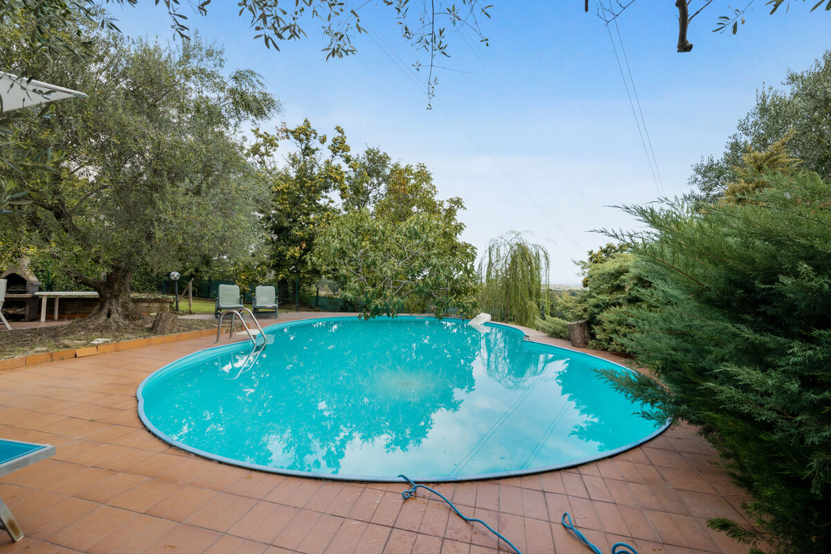 Vista sulla piscina Appartamento Fabrica di Roma