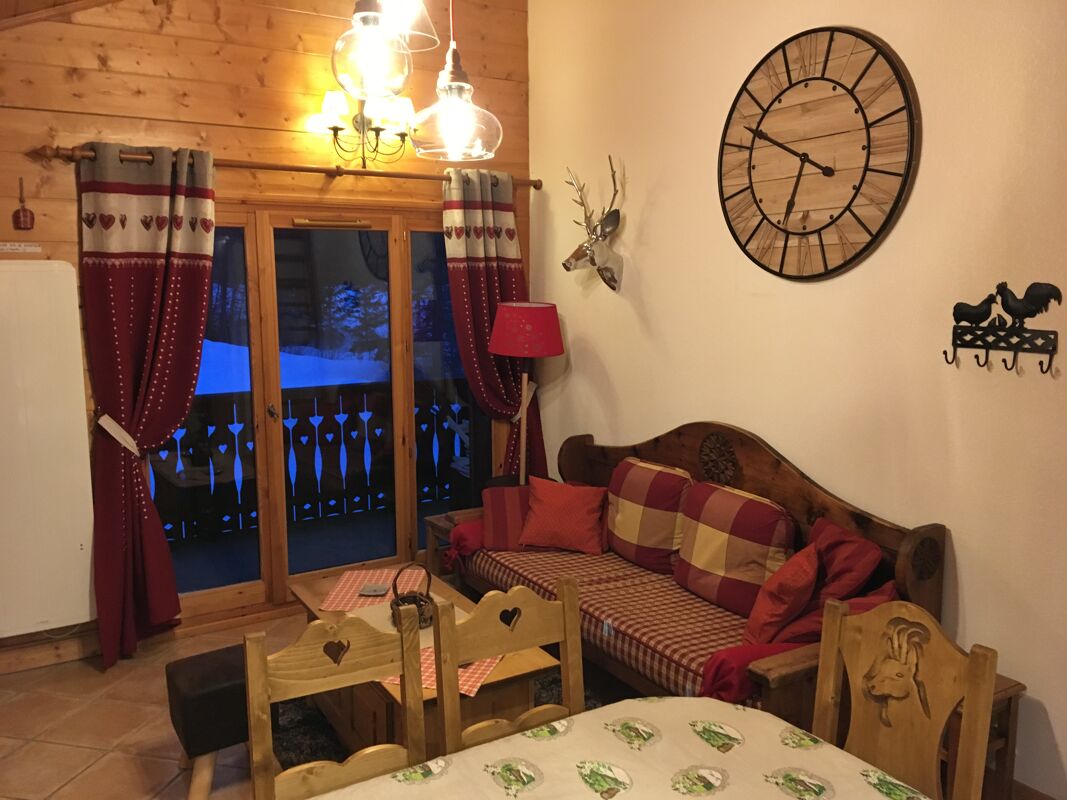 Wohnzimmer Ferienwohnung Pralognan-la-Vanoise