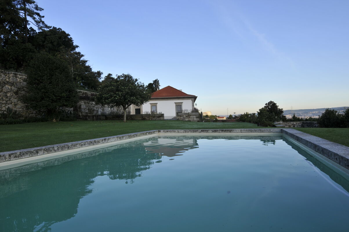 Vista sulla piscina Villa São Tomé