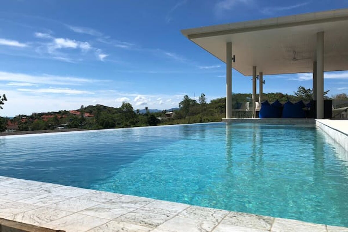 Vista sulla piscina Villa Koh Samui