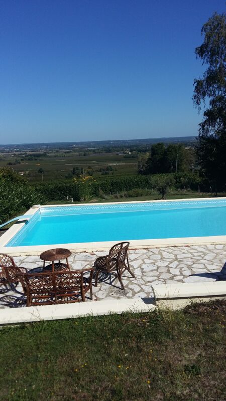 Swimming pool view Villa Monbazillac