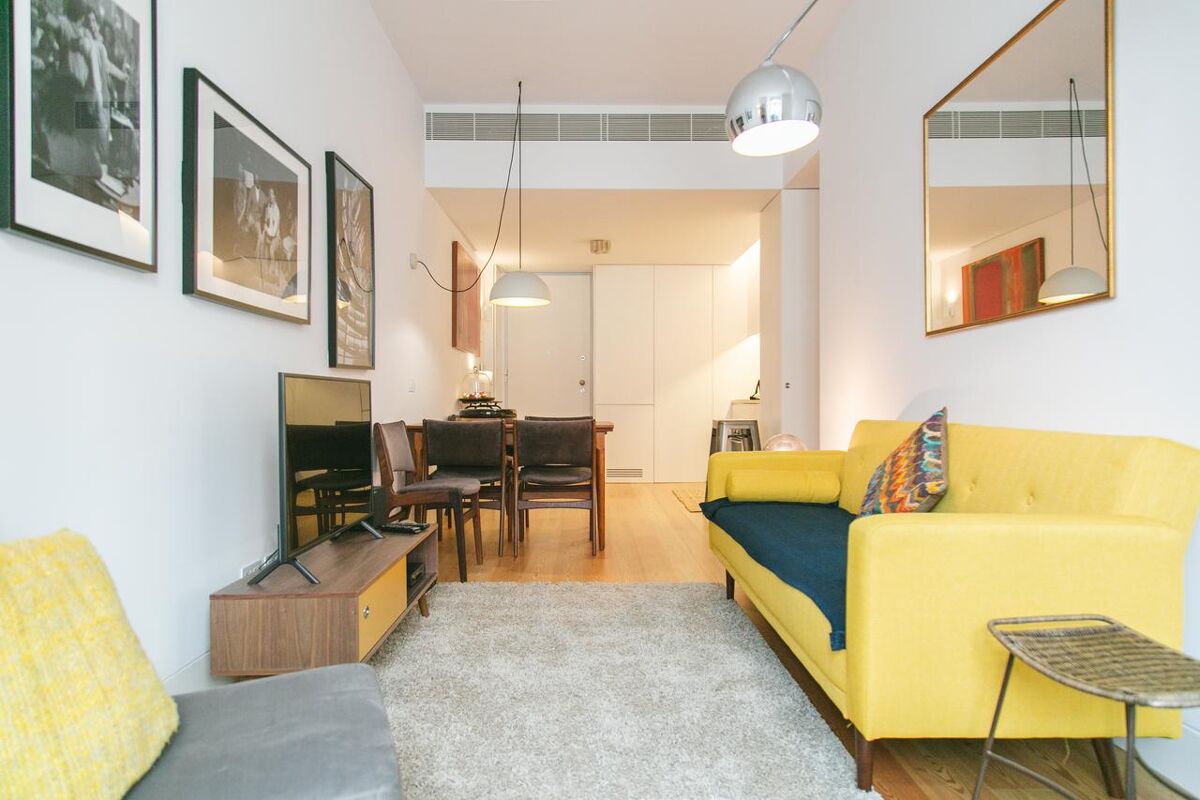 Sala de estar Apartamento Lisboa