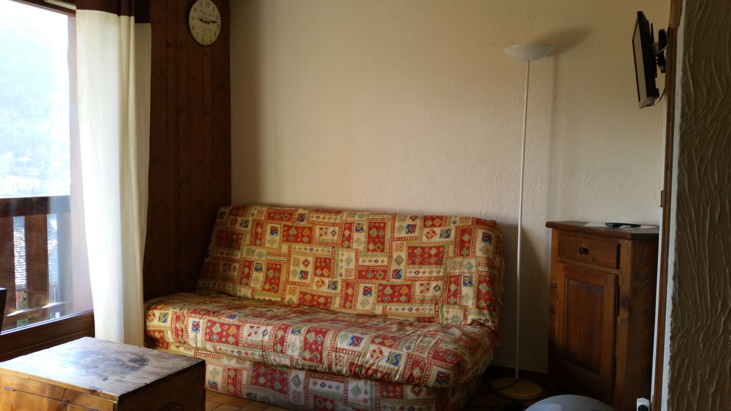 Sala de estar Apartamento Saint-Gervais-les-Bains