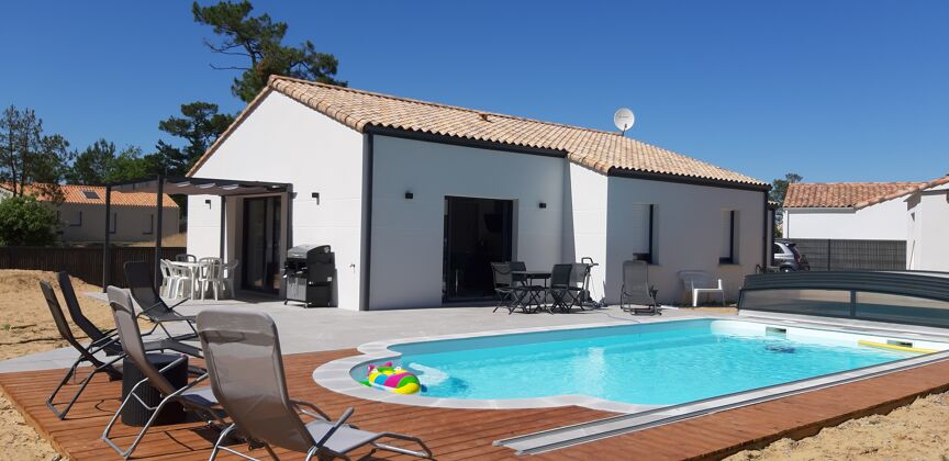 Villa pour 6 pers. avec piscine et jardin à Saint-Jean-de-Monts