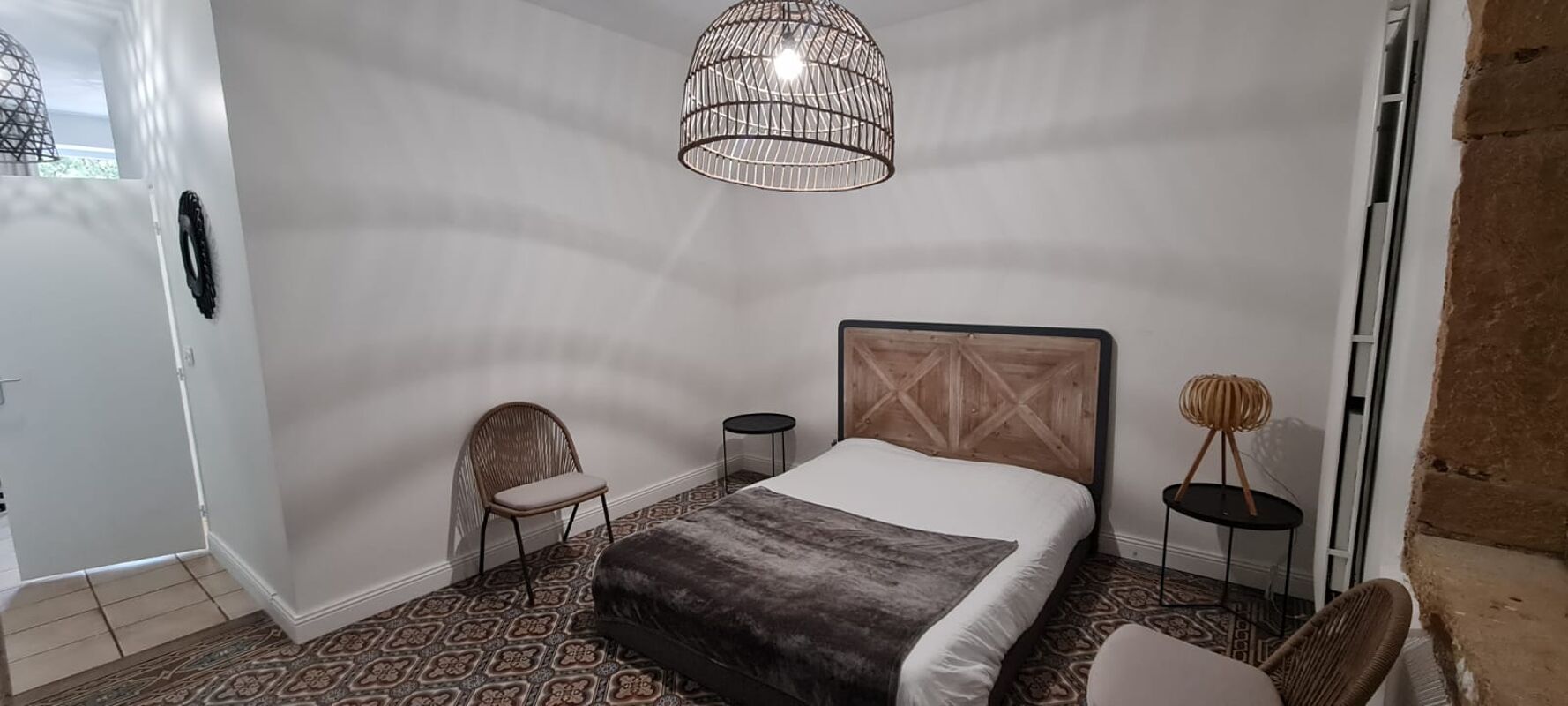 Schlafzimmer Ferienwohnung Saint-Cyr-au-Mont-d'Or