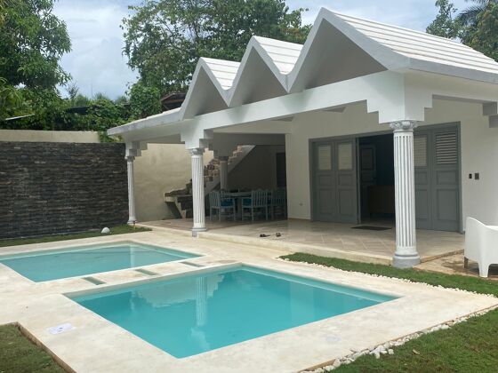 Casa a 2 km dalla spiaggia per 6 pers. con piscina a Las Terrenas