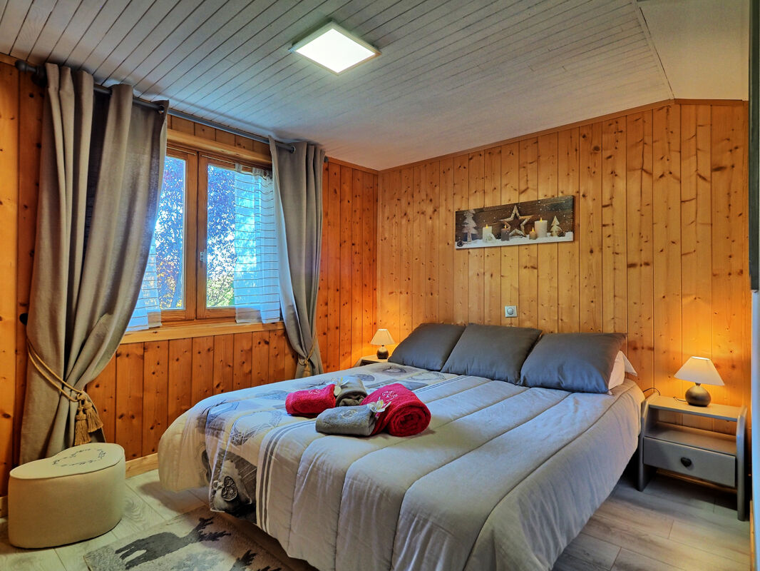 Schlafzimmer Ferienwohnung Arâches-la-Frasse