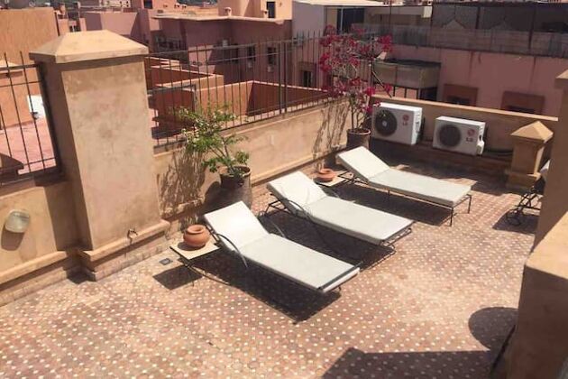 Apartamento para 6 pers. con piscina compartida y terraza en Marrakesh