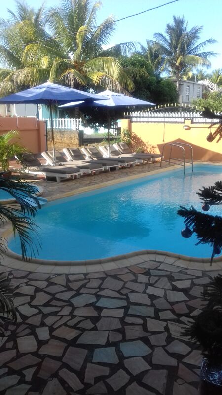 Swimming pool view Apartment Pointe aux Biches