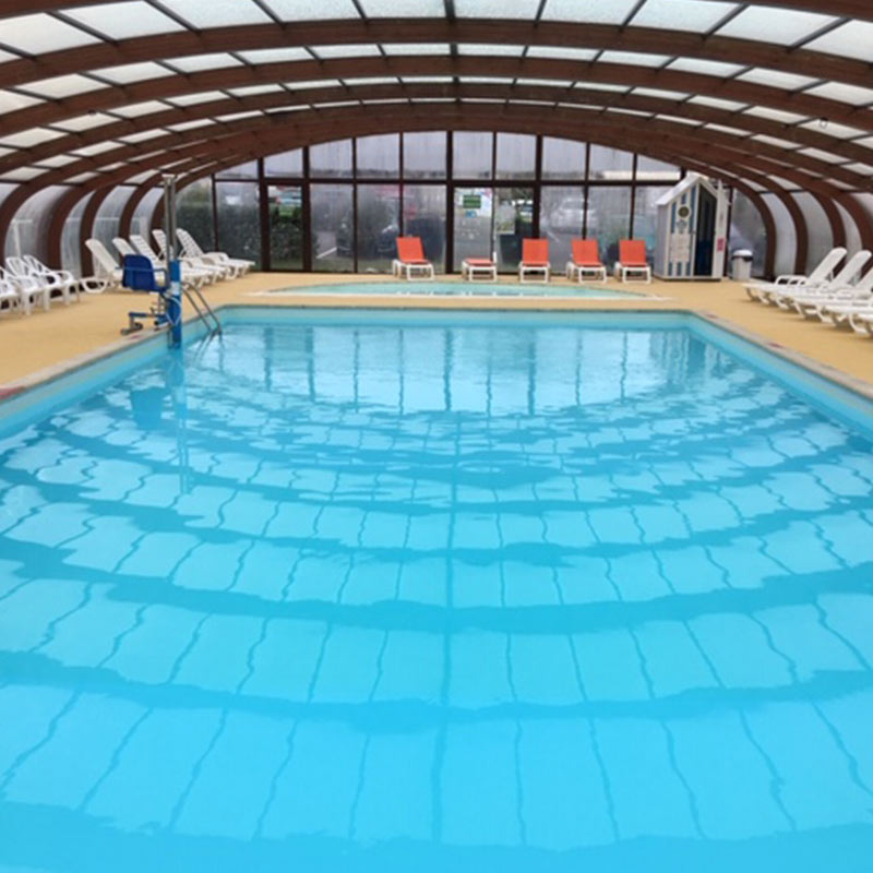Swimming pool view Bungalow Veuzain-sur-Loire