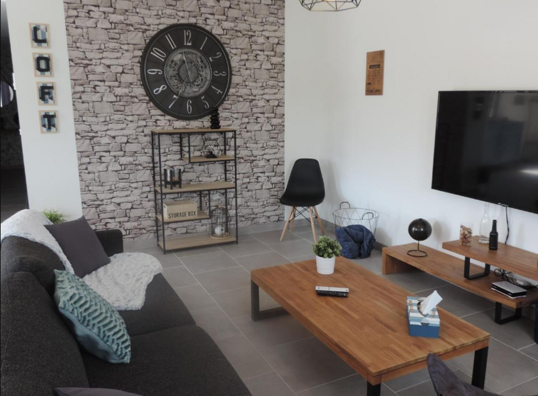 Living room House Saint-Pierre-de-Clairac
