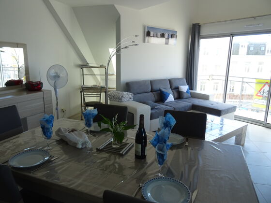 Nice appartement for 6 ppl. with sea view and balcony at Berck