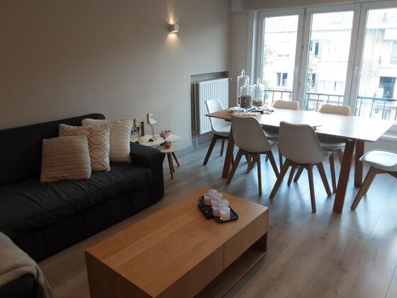 Appartement exceptionnel pour 6 pers. avec balcon à Knokke-Heist