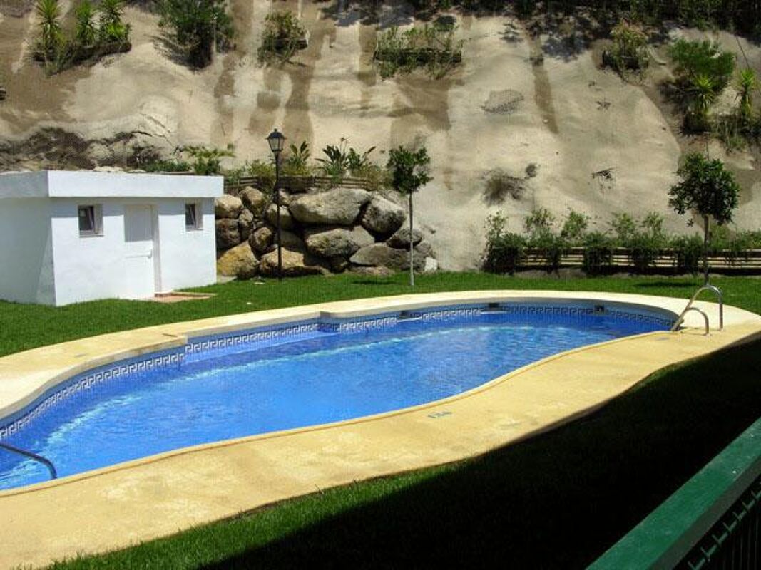 Vue sur piscine Appartement Ventanicas-el Cantal