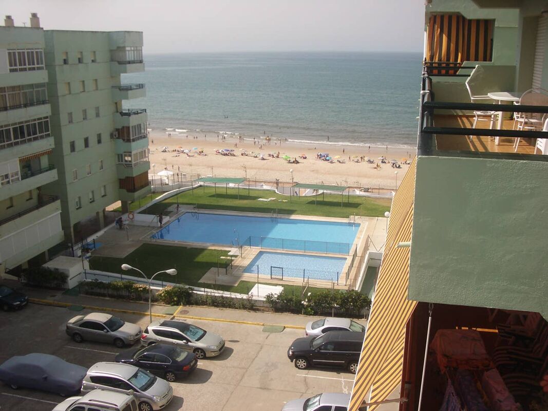 Vista sulla piscina Appartamento Matalascañas