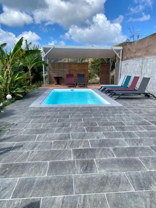 Villa a 5 km de la playa para 4 pers. con piscina y jardín en Le Marin