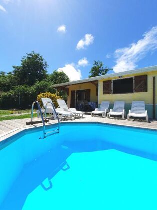 Villa a 1 km de la playa para 5 pers. con piscina y jardín en Le Marin