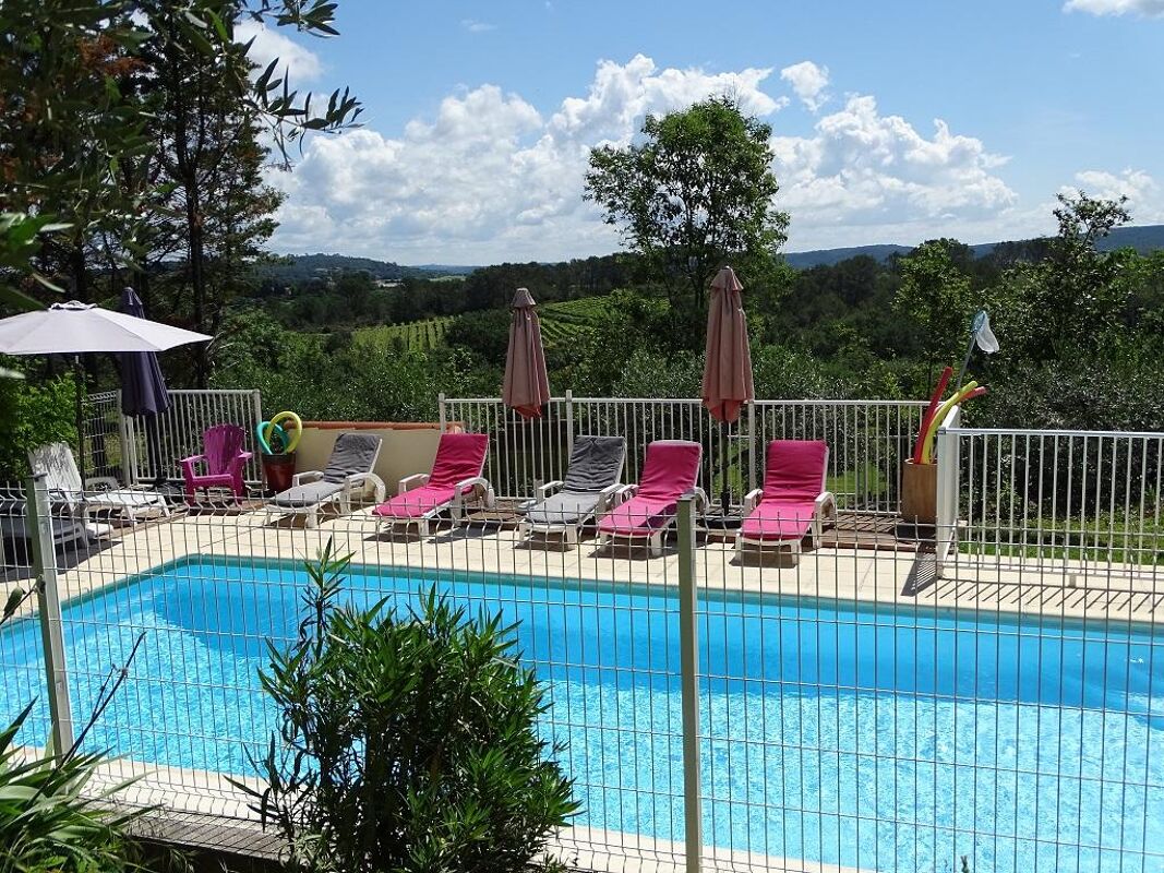 Vista sulla piscina Casa Cardet