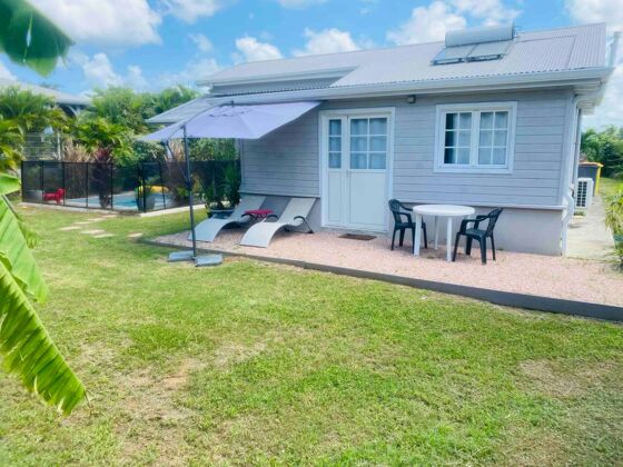 Nice bungalow 8 km away from the beach for 2 ppl. with shared pool