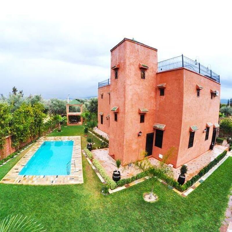Areal view Villa Aghmat