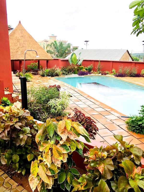 Vista sulla piscina Appartamento Porto-Novo