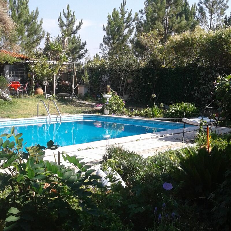 Vista sulla piscina Casa Nazaré