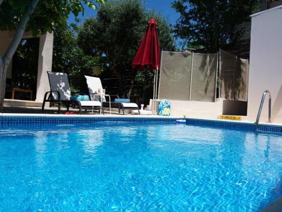 Villa per 6 pers. con piscina, vista mare e giardino a Kritou Tera