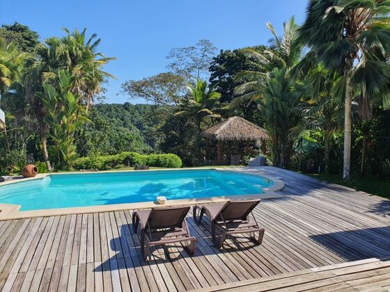 Hübsche Villa für 2 Pers. mit Schwimmbad und Terrasse in Petit-Bourg